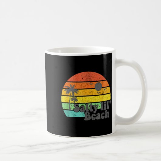 Mug Salty Lil Beach Retro Vacation Funny Summer Quote  (Droite)