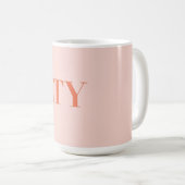 Mug SALTY Sarcastic Typographie Design en rouge orange (Devant droit)