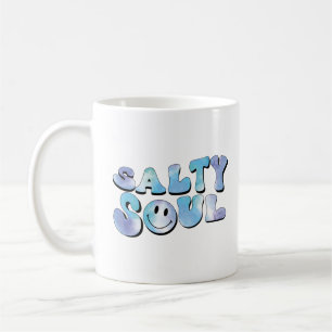 Mug Salty Soul, Chemises de plage, Vacances d'été