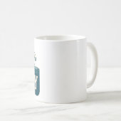 Mug Salty Teal Blue Surf Beach Waves Nautical Coastal (Devant droit)