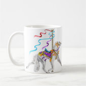 Mug Saluki Carousel Blanc (Gauche)