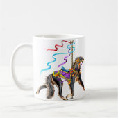 Mug Saluki Carousel Noir & Tan (Gauche)