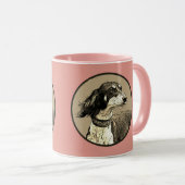 Mug Saluki rose (Devant droit)
