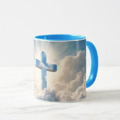 Mug Salut, Croix dans les nuages, (Devant droit)
