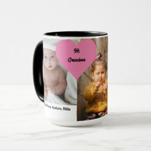 Mug Salut grand-mère Photo personnalisée moderne de la