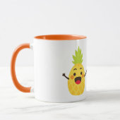 Mug Salut les amis ! Illustration de l'ananas (Gauche)