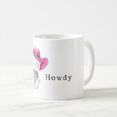 Mug Salut Vachette Rose au Chapeau (Devant droit)