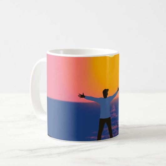 Mug Salutation au soleil (Devant gauche)