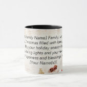 Mug Salutation de Noël personnalisée (Centre)