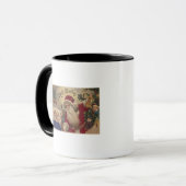 Mug Salutation de NoëlOrnements du Père Noël (Devant gauche)