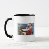 Mug Salutation de NoëlPère Noël et cadeaux (Gauche)
