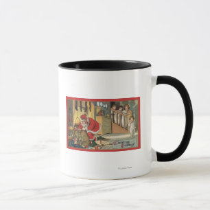 Mug Salutation de NoëlPère Noël retirer des cadeaux