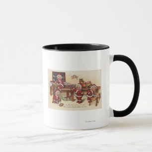 Mug Salutation de NoëlPetits enfants sur le pupitre
