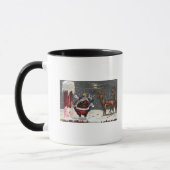 Mug Salutation de NoëlSanta et Chimney (Gauche)