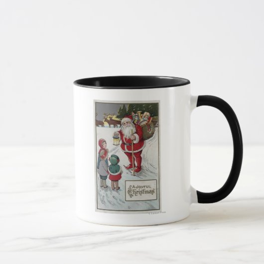 Mug Salutation de NoëlSanta Parler aux enfants (Droite)