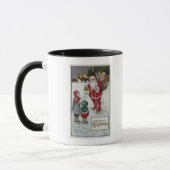 Mug Salutation de NoëlSanta Parler aux enfants (Gauche)