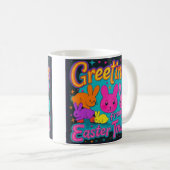 Mug Salutation De Pâques Des Bunnies (Devant droit)