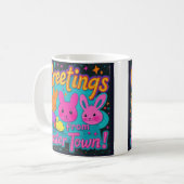 Mug Salutation De Pâques Des Bunnies (Devant gauche)