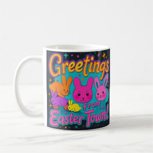 Mug Salutation De Pâques Des Bunnies