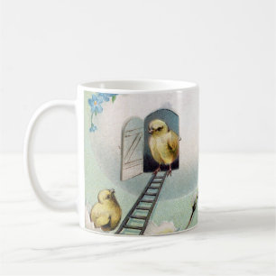 Mug Salutation de Pâques pour les poules vintages