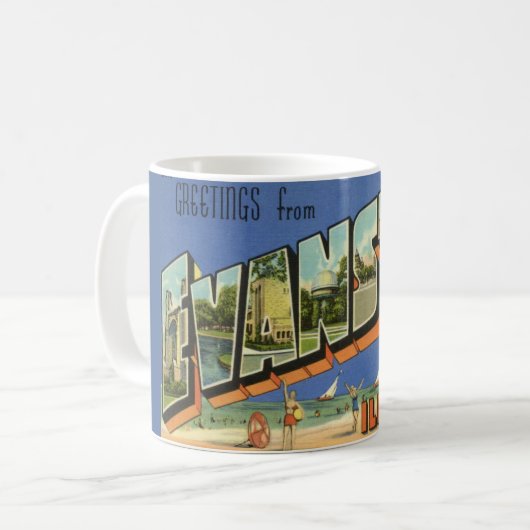 Mug Salutation d'Evanston ILL. (Devant gauche)