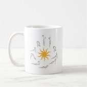 Mug salutation du soleil de yoga (Gauche)