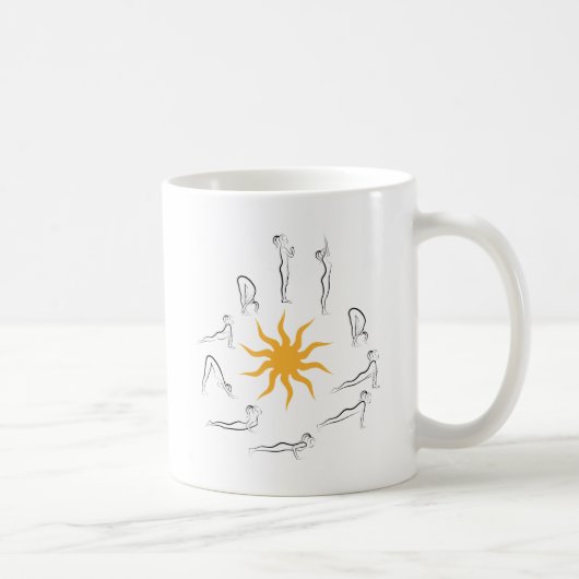 Mug salutation du soleil de yoga (Droite)