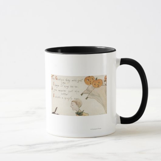 Mug Salutation HalloweenFantômes Jack-O-Lanterne (Droite)