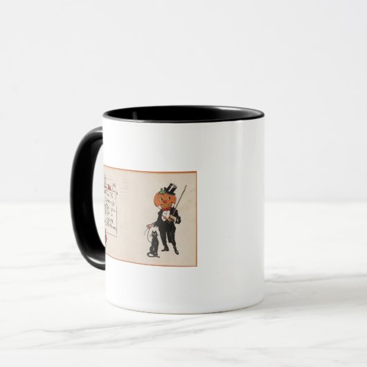 Mug Salutation HalloweenJack-O-Lantern à Tux (Devant gauche)