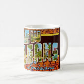 Mug Salutation rétro de La Nouvelle-Orléans  (Devant droit)