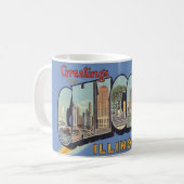 Mug Salutation vintage de Chicago (Devant gauche)