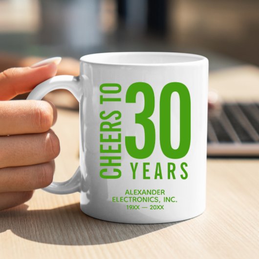 Mug Salutations à 30 ans d'anniversaire d'affaires