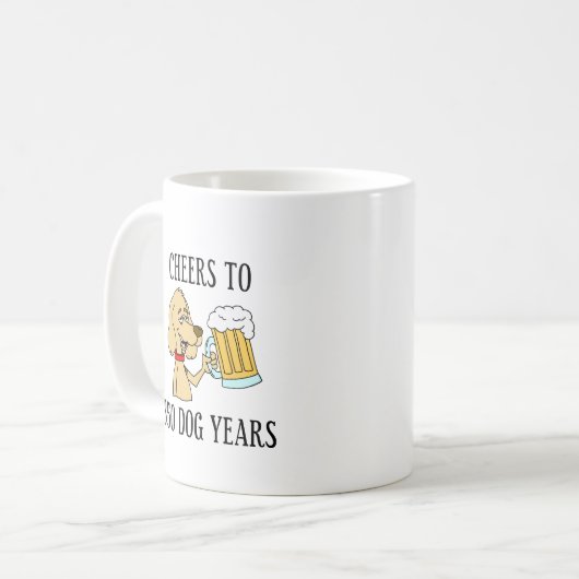 Mug Salutations À 350 Chiens Années 50e Anniversaire (Devant gauche)
