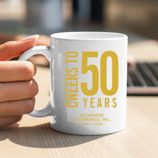 Mug Salutations à 50 ans anniversaire d'affaires