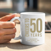 Mug Salutations à 50 ans anniversaire d'affaires