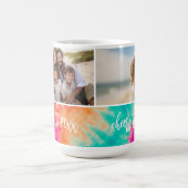 Mug Salutations au Nouvel An Cravate-Dye Photo Turquoi (Centre)