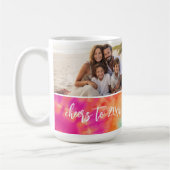 Mug Salutations au Nouvel An Cravate-Dye Photo Turquoi (Gauche)