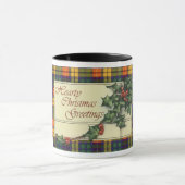 Mug Salutations chaleureuses de Noël, tartan de (Centre)