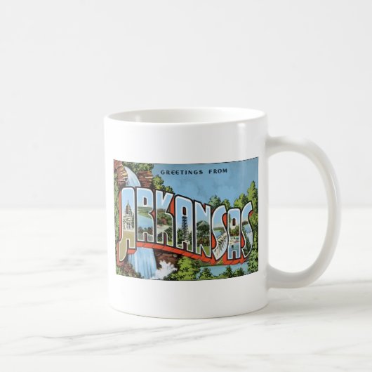 Mug Salutations d'Arkansas, cru (Droite)