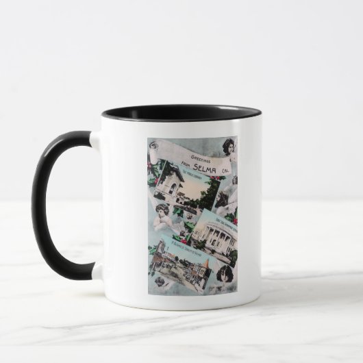 Mug Salutations de avec vues PittoresquesSelma, CA (Gauche)
