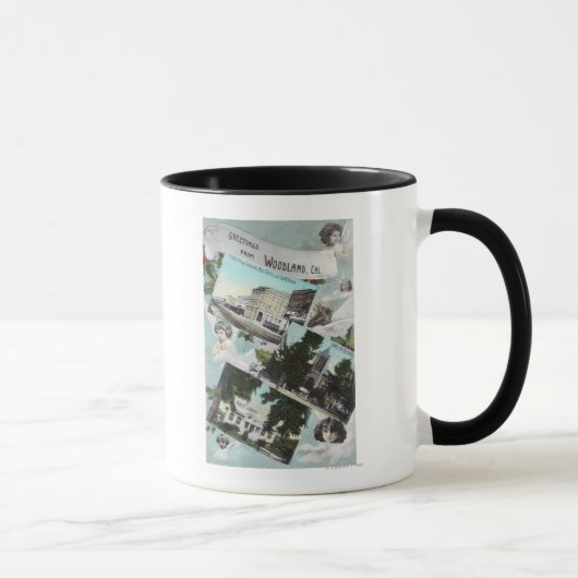 Mug Salutations de avec vues PittoresquesWoodland, CA (Droite)