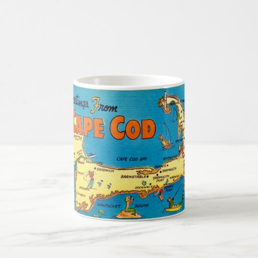 Mug Salutations De Cape Cod Map (Centre)