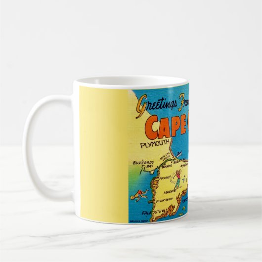 Mug Salutations De Cape Cod Map (Gauche)