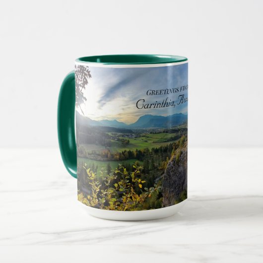 Mug Salutations de Carinthie, Autriche (Devant gauche)