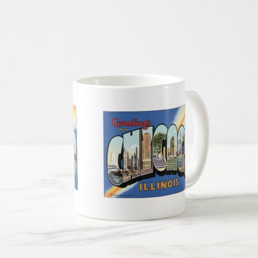 Mug Salutations de Chicago l'Illinois (Devant droit)