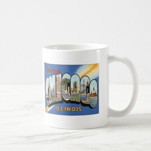Mug Salutations de Chicago l'Illinois (Droite)