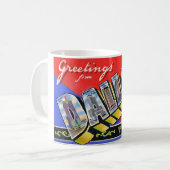 Mug Salutations de Dallas le Texas (Devant gauche)