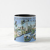 Mug Salutations de DC de Washington ! Carte postale (Centre)