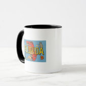 Mug Salutations de Floride (Blue)Floride (Devant gauche)
