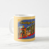 Mug Salutations de Floride vintage (Devant gauche)